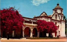 Postcard CA Mission San Luis Rey Calfiornia 