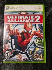NO GAME Marvel Ultimate Alliance 2 Microsoft Xbox 360 CASE MANUAL ONLY