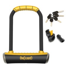 HeavyDuty ULock with 14mm Steel Shackle, 290mm Length, 5 Keys, EasyMount