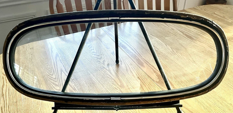 Volkswagen VW Escarabajo 1964-1974 convertible ventana trasera vidrio con marco de madera/metal Foto 2 de 4