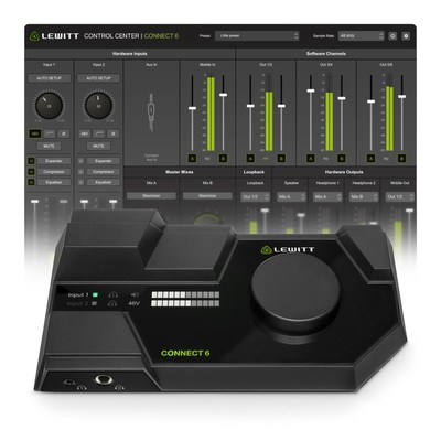 Lewitt CONNECT 6 USB-C Audio Interface - USB Interface