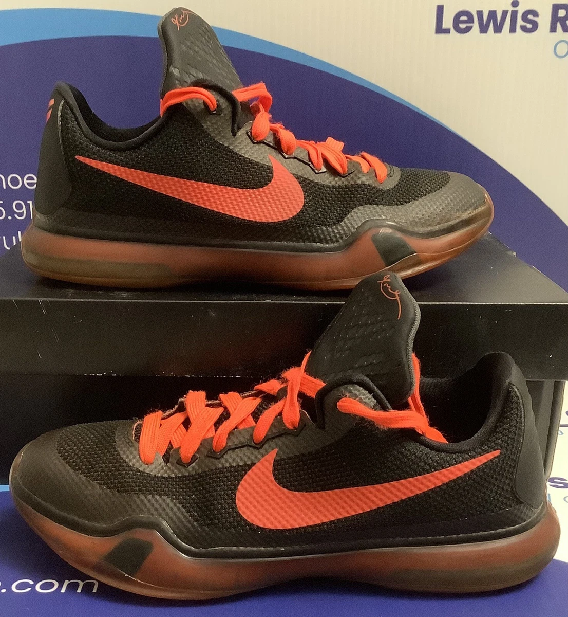 Nike Kobe X Black Bright Crimson Kids Size 6y