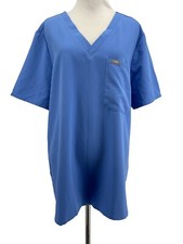 Figs Women's Blue Catarina One Pocket Scrub Top Size XXL