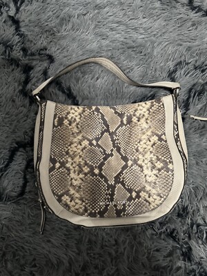 MICHAEL MICHAEL KORS Embossed Leather Python Print