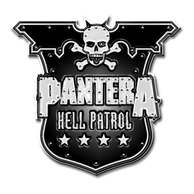 Pantera Hell Patrol Shield Pin Badge Sepultura Metallica Megadeth DevilDriver