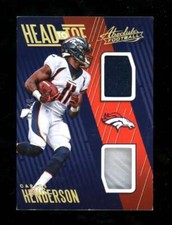 2018 Panini Absolute Carlos Henderson Head to Toe Helmet Cleat Relic /40 U8414