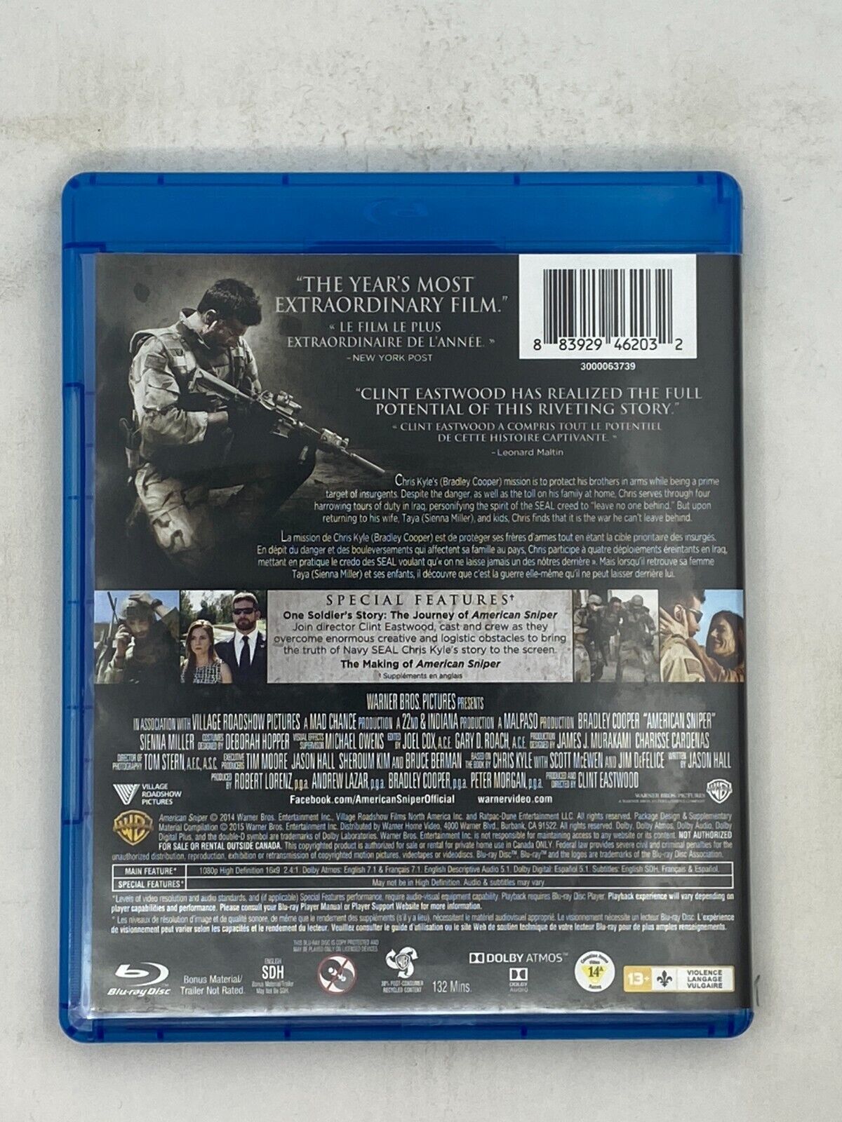 American sniper - (2 discs) Blu-ray / DVD - Bradley Cooper