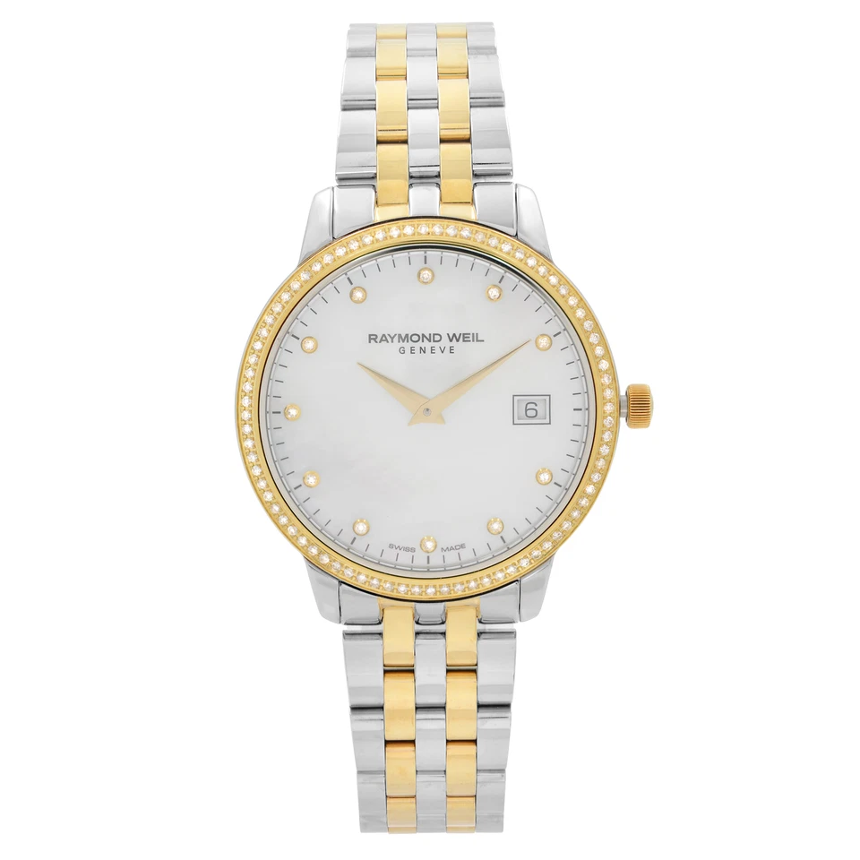 Raymond Weil Toccata Steel Diamond MOP Dial Quartz Ladies Watch 5388-SPS-97081