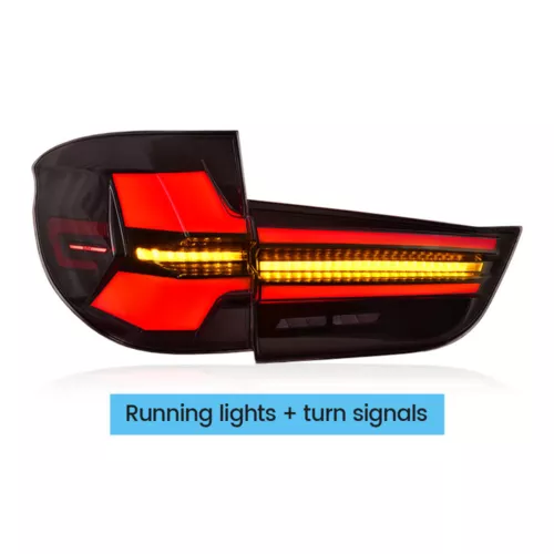 For BMW X5 F15 2014-2018 Rear Brake Lamp LH+RH Black Smoked LED Tail Lights - Bild 9 von 14