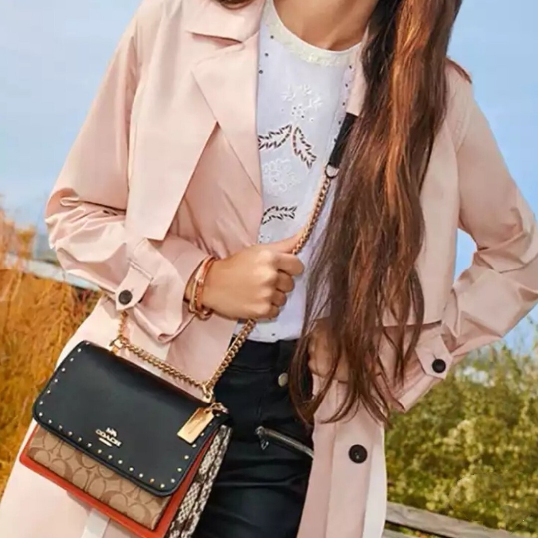 Brand New COACH Klare Crossbody In Signature Canvas With Rivets #90400 MSRP $450 image 8