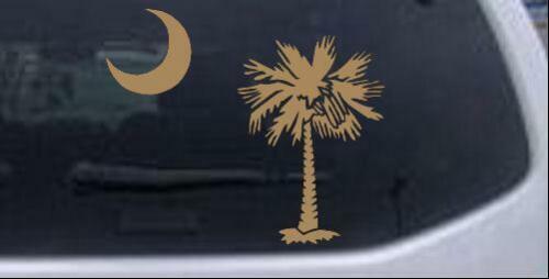 Calcomanía Palmetto Palm Tree Luna ventana para automóvil o camión computadora portátil - Imagen 31 de 32