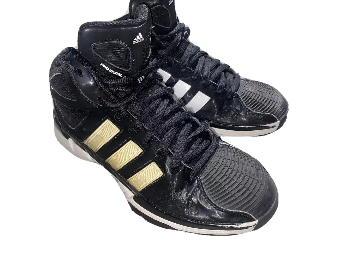 ADIDAS Pro Model 0 Black White Basketball Sneakers Mid Top Shoes
