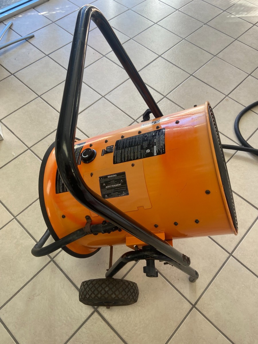 Dayton Portable Salamander Heater, Adjustable Thermostat, 480V, Phase,  30KW