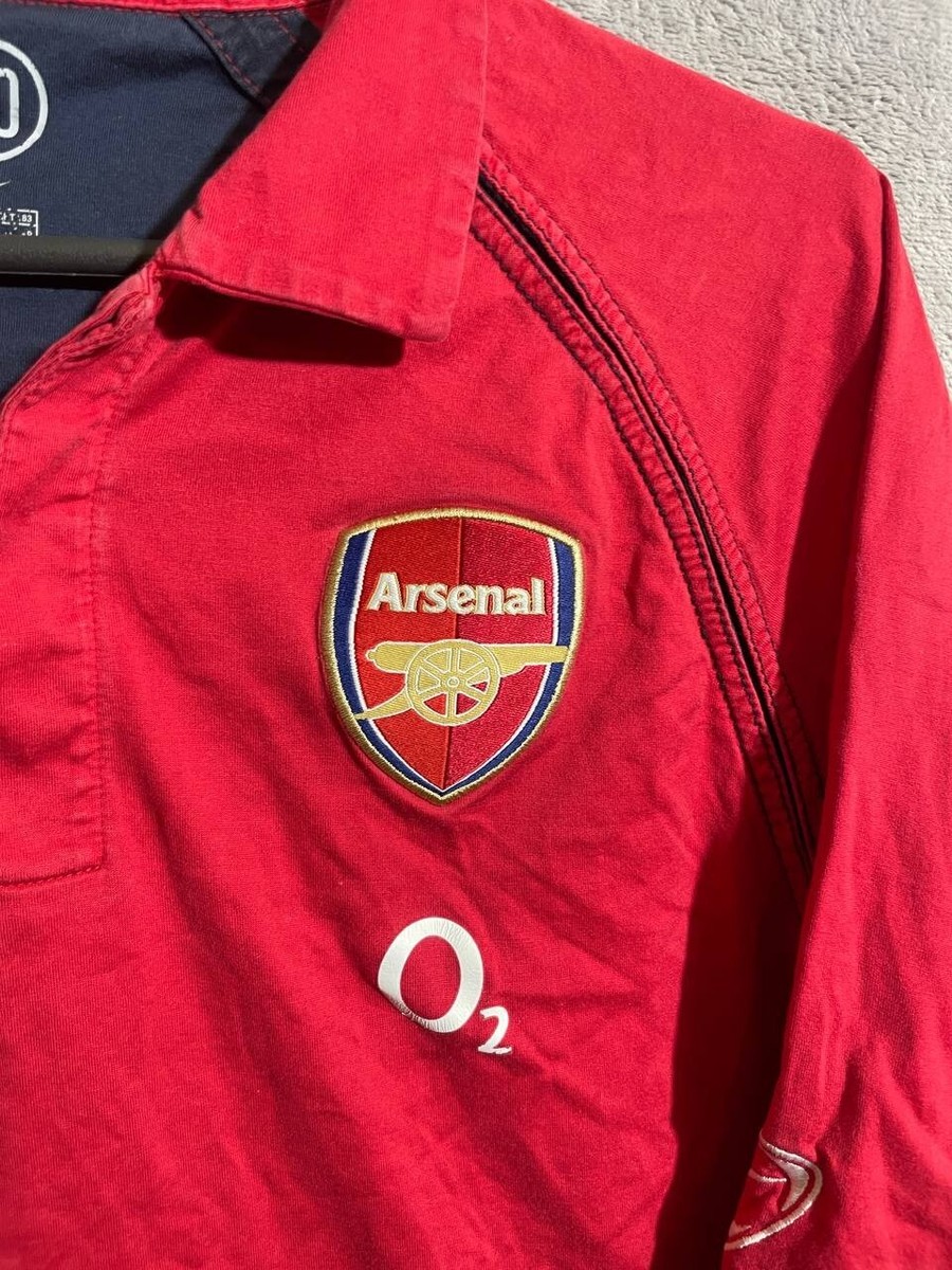 【正規 90s NIKE arsenal training polo】 Arsenal Vintage Jersey Training Football Soccer Polo Shirt