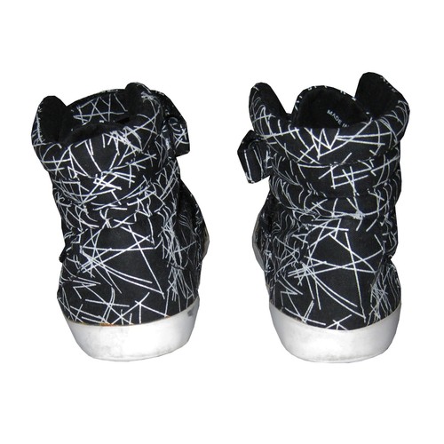 OFFICE Trainers High Top Shoes Print, Black Mix, EU 39 (UK 6) - Picture 9 of 12