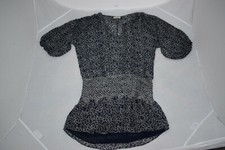 Ulla Johnson Floral Navy/White Seta Silk Floaty Dress Womens US2 UK8/10