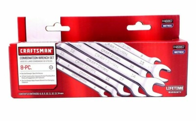 Craftsman 8 Piece 12 Point Metric Wrench Set (Size: 6,8,9, 10, 11, 12, 13,14 mm)
