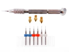 .2mm .3mm .4mm Universal 3D Printer Kit Clogged Extruder Nozzle Head Cleaner 