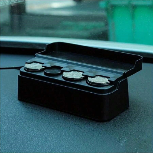 Car Coin Storage Holder Box 1pc Universal Penny Organizer Container Case For Car - Picture 3 of 10