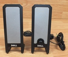 Genuine Dell A225 Small USB Wired Computer Speakers w/ Volume Knob  READ 