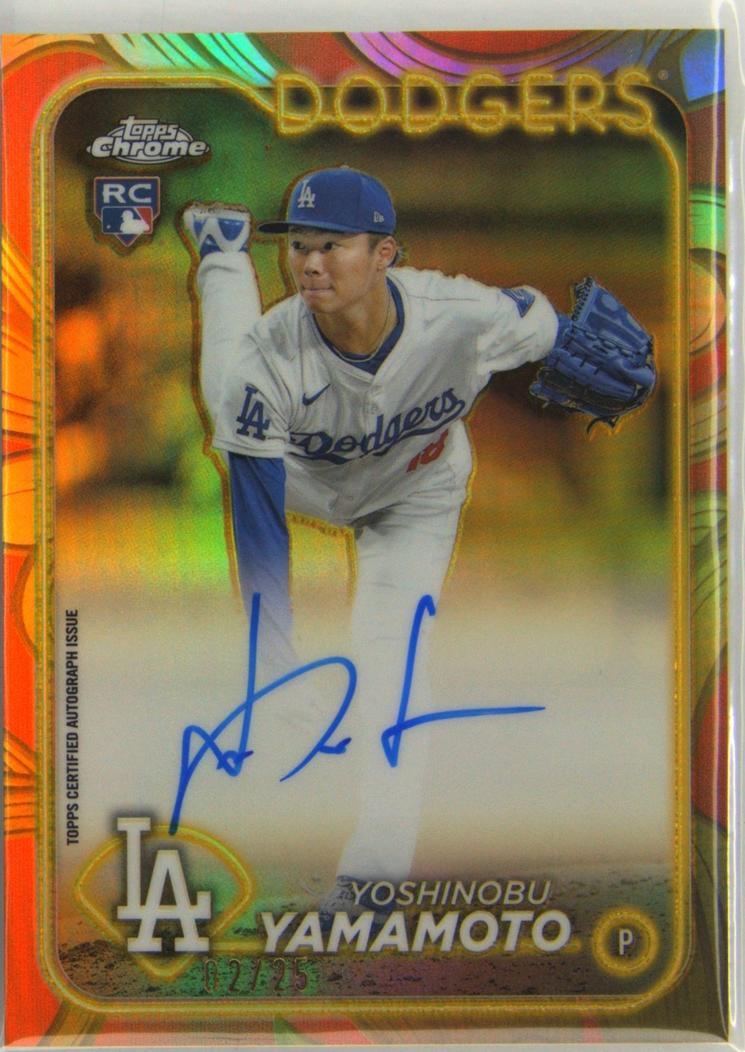 2024 Topps Gilded Collection - Yoshinobu Yamamoto #CGA-YY for sale