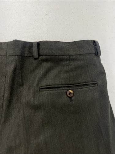 FALL/WINTER Hickey Freeman Men's Olive Green Dress Pants 34X29 $195 - Picture 8 of 8