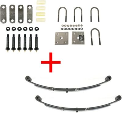 Greaseable 2,000 lbs. Trailer Suspension Kit Incl. Leaf Springs, Shackle & Ubolt