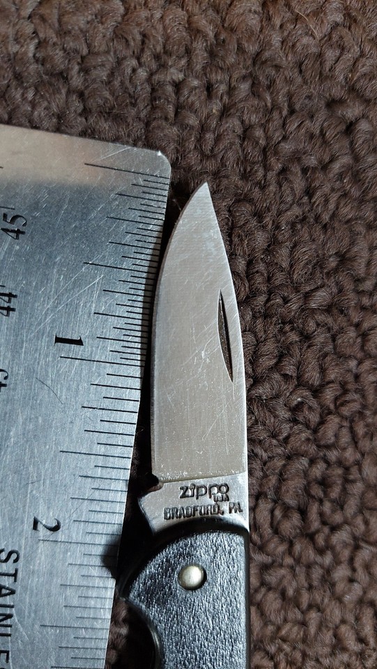 Zippo Small Lockback Folding Pocket Knife Made in USA Stainless eBay