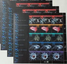 Three Sheets x 15 = 45 of DEEP SEA CREATURES 33¢ US USA Stamps Scott # 3439-3443