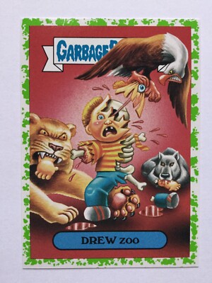 Garbage Pail Kids Prime Slime Trashy Drama TV Sticker 5a Drew Zoo Green Puke