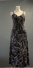 Michael Kors Women's Sz Small Black and White Sleeveless Midi Dress