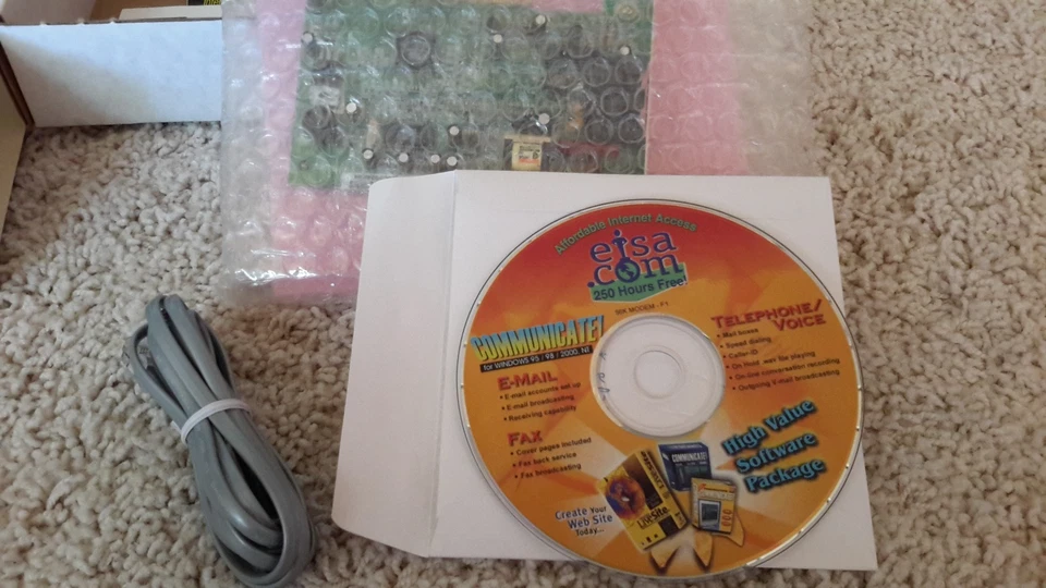 SmartLink 56,000 bps Internal Voice Fax Modem By Archtek v.90 PCI BUS - Image 2 of 4