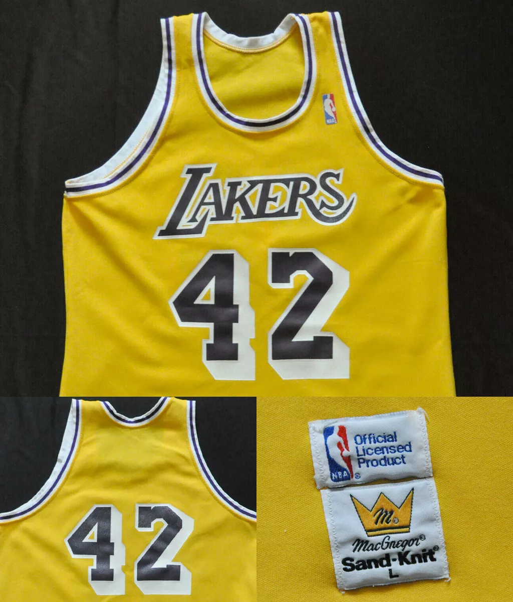 80s ヴィンテージ Sand- Knit NBA LAKERSユニフォーム-