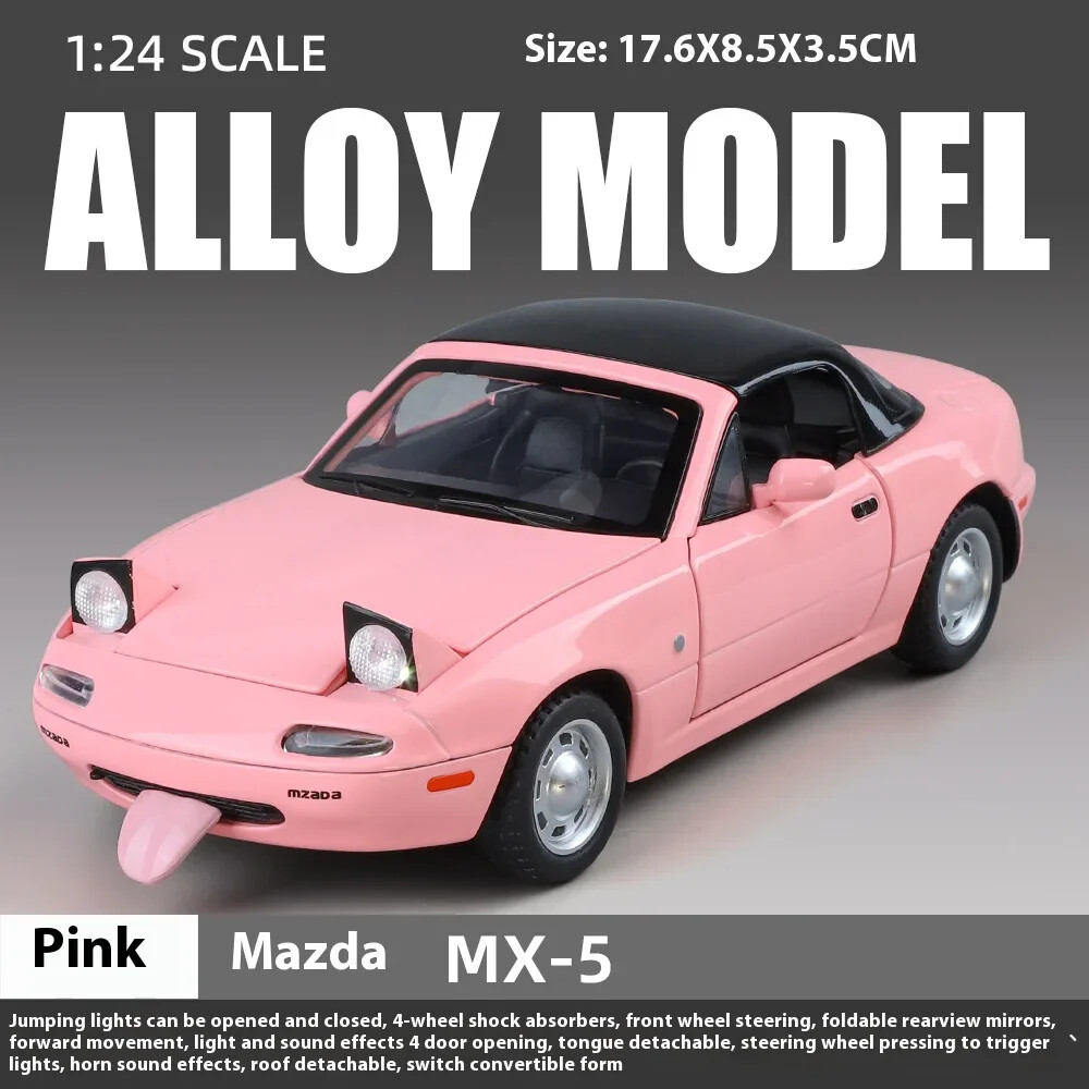 1:24 Mazda MX-5 Miniature Alloy Diecast Toy Vehicle Car Model w