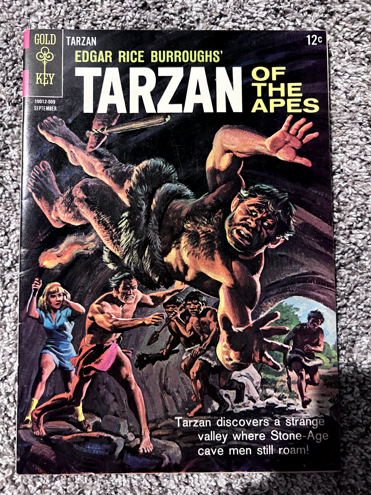 Tarzan #152 FILE VF+ Discovers The Stone Age Where Men Still Roam