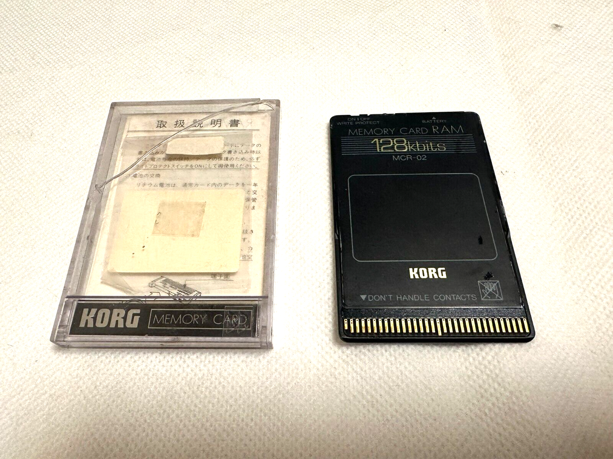 Junk Parts】KORG MCR-02 128kbits Memory Card RAM | eBay