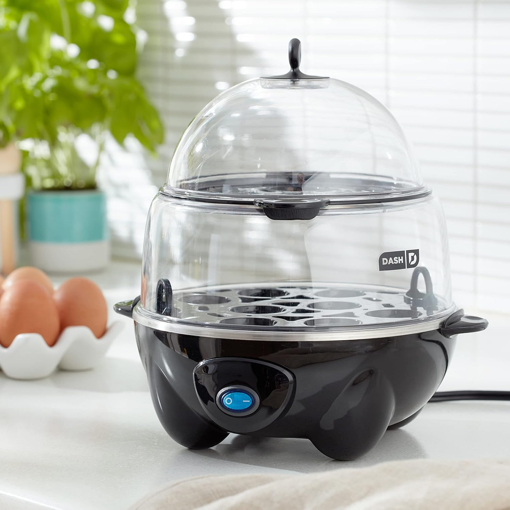 Deluxe Rapid Egg Cooker for Hard Boiled Poached Scrambled Omelets Steaming