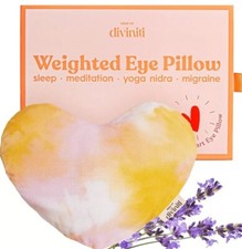 HEART WEIGHTED EYE MASK FOR SLEEPING - EYE PILLOW, WEIGHTED LAVENDER SLEEP MASK