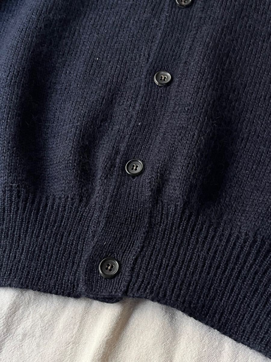 Ad1991 Comme Des Garcons Homme Knit Cardigan / Wool Navy Ad1991 Comme Des Garcons Homme Knit Cardigan / Wool Navy