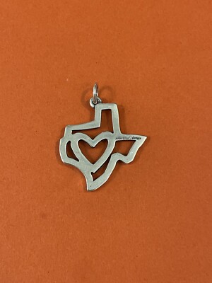 【希少】2016年 WithLove 5ドル記念ハート型 純銀銀貨 1oz James Avery Retired Silver I Love Texas With Bronze Heart Pendant