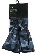 Nike Dry Twist Headband CAMO Blue Men's Women's Adult Unisex One Size
