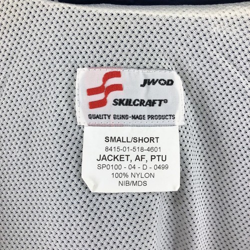 00'S US Military Genuine USAIR FORCE PTU Training Jacket Nylon Jacket Made i... - Picture 4 of 14