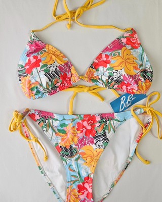 Choice By Bluewave  Print String Bikini. Sz S NWT