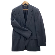 Brooks Brothers Blazer Mens 42L Gray Pinstriped Vintage 100 Wool Sport Coat USA
