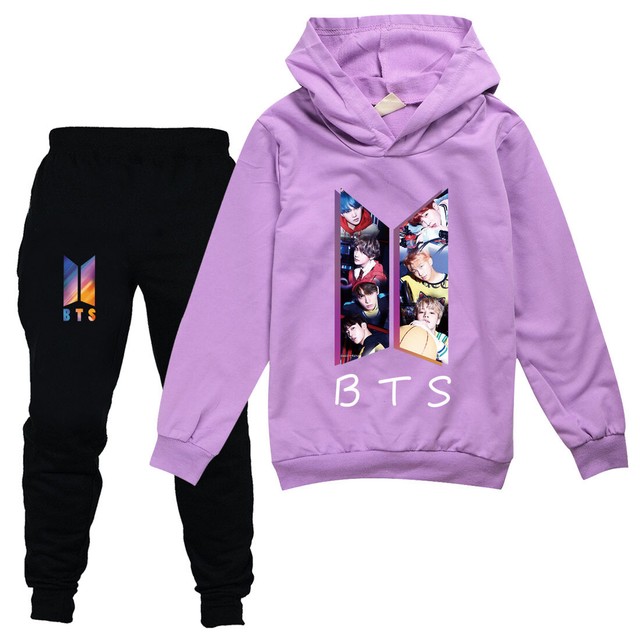 BTS Jungen Mädchen Hoodies + Hosen Set Kapuzen Trainingsanzug Beiläufig  Mode | www.willowsreigate.co.uk