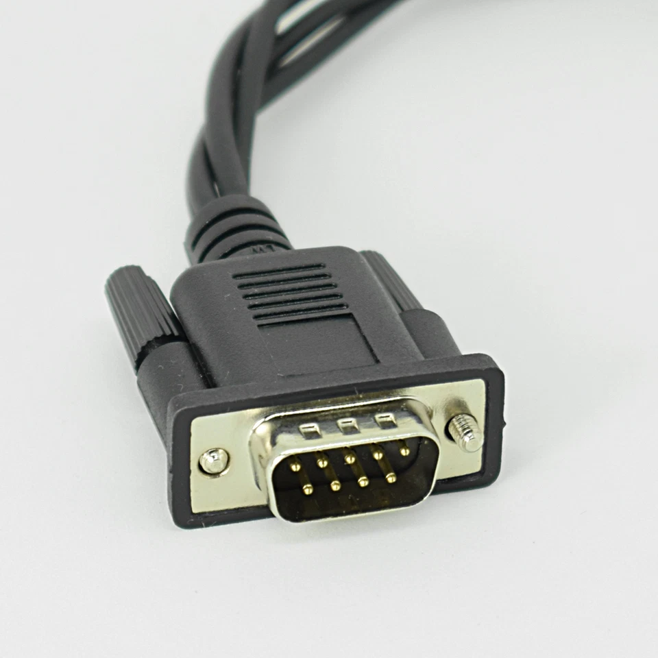 1pc 30cm D-Sub 9pin DB9 9pin Male to 4 x 6.3mm 1/4" Female Adapter Cable - Image 4 of 4