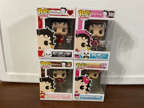 Funko Pop! Animation "Betty Boop" Lot of 4 Vinyl Figures
