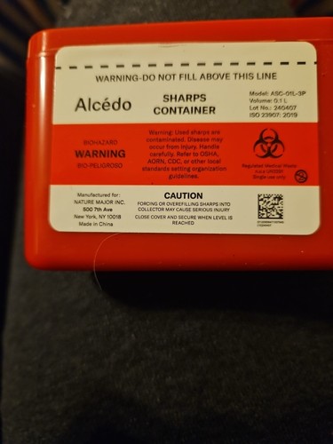 Alcedo pocket sharps containers 3 pack small size 0.1L - Bild 5 von 5