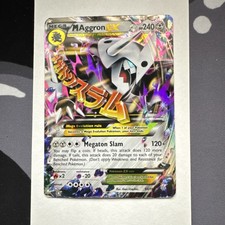 Pokémon M Aggron EX 94/160 XY Primal Clash Ultra Rare Holo Mega 240 HP Card