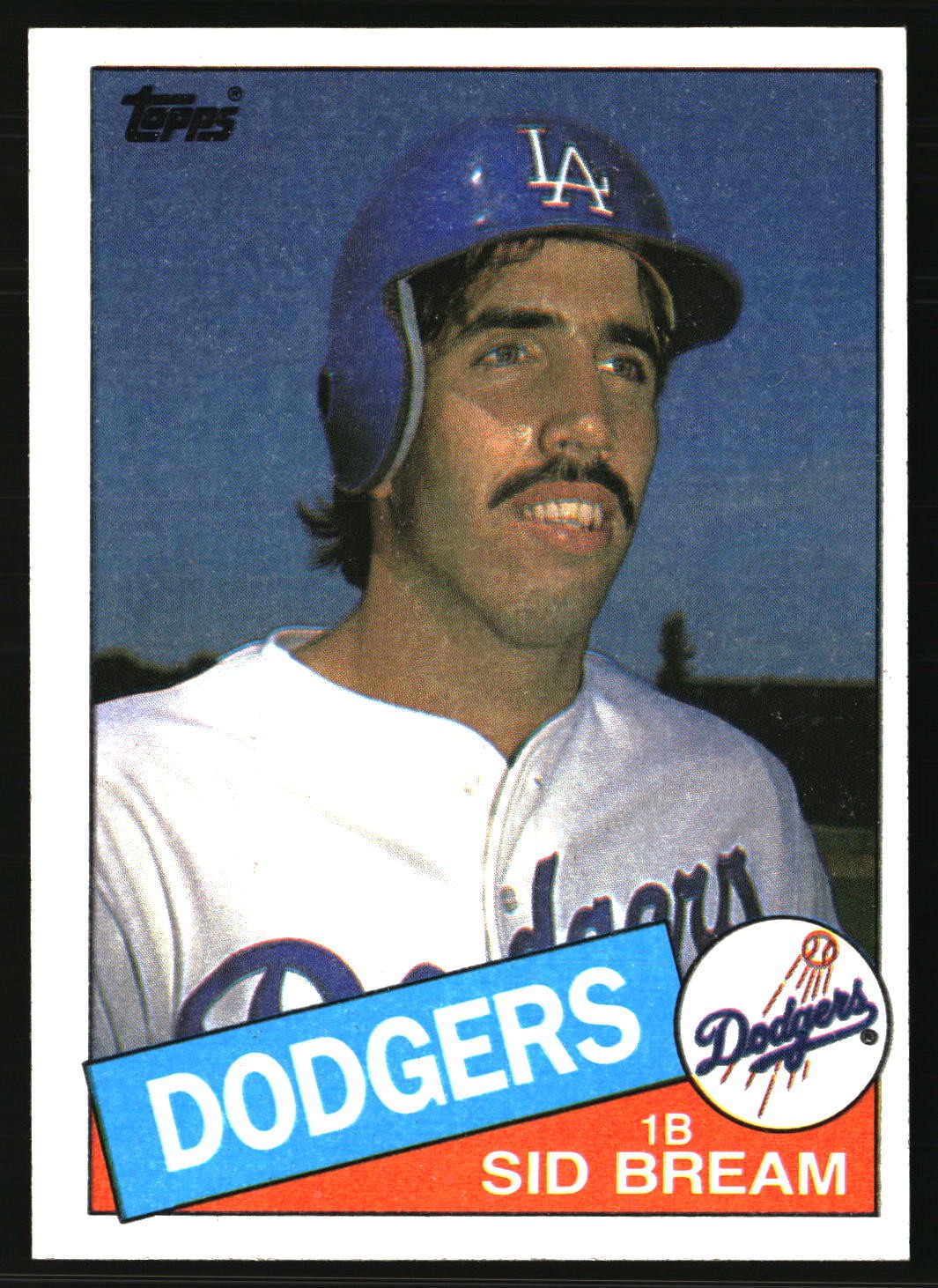 1985 Topps #253 Sid Bream Los Angeles Dodgers Free Shipping *L13*